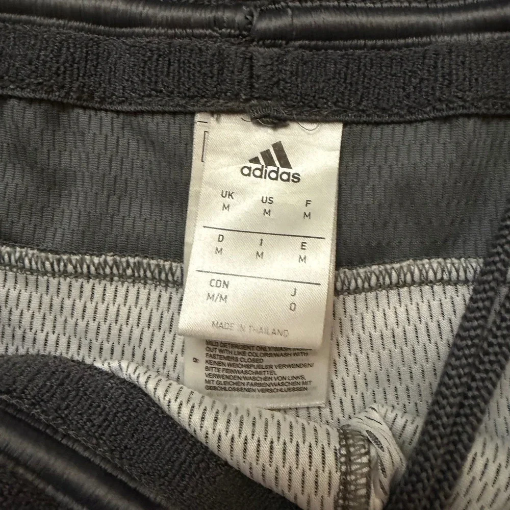 Adidas Mens Grey Space Dye Jogger Pants Tapered Athletic Training Size Medium